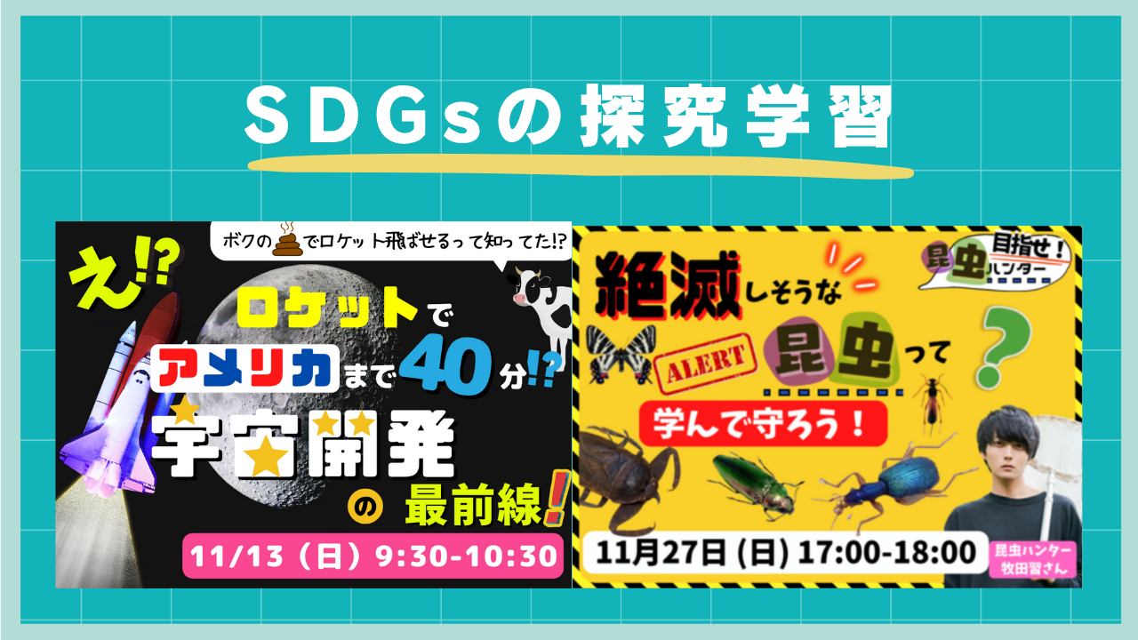 【SDGsの探究学習】アジア初の商業宇宙港を運営する「SPACE COTAN」との講座を初開催！「宇宙開発の最前線」・「絶滅危惧種の昆虫」をオンラインで学ぶ