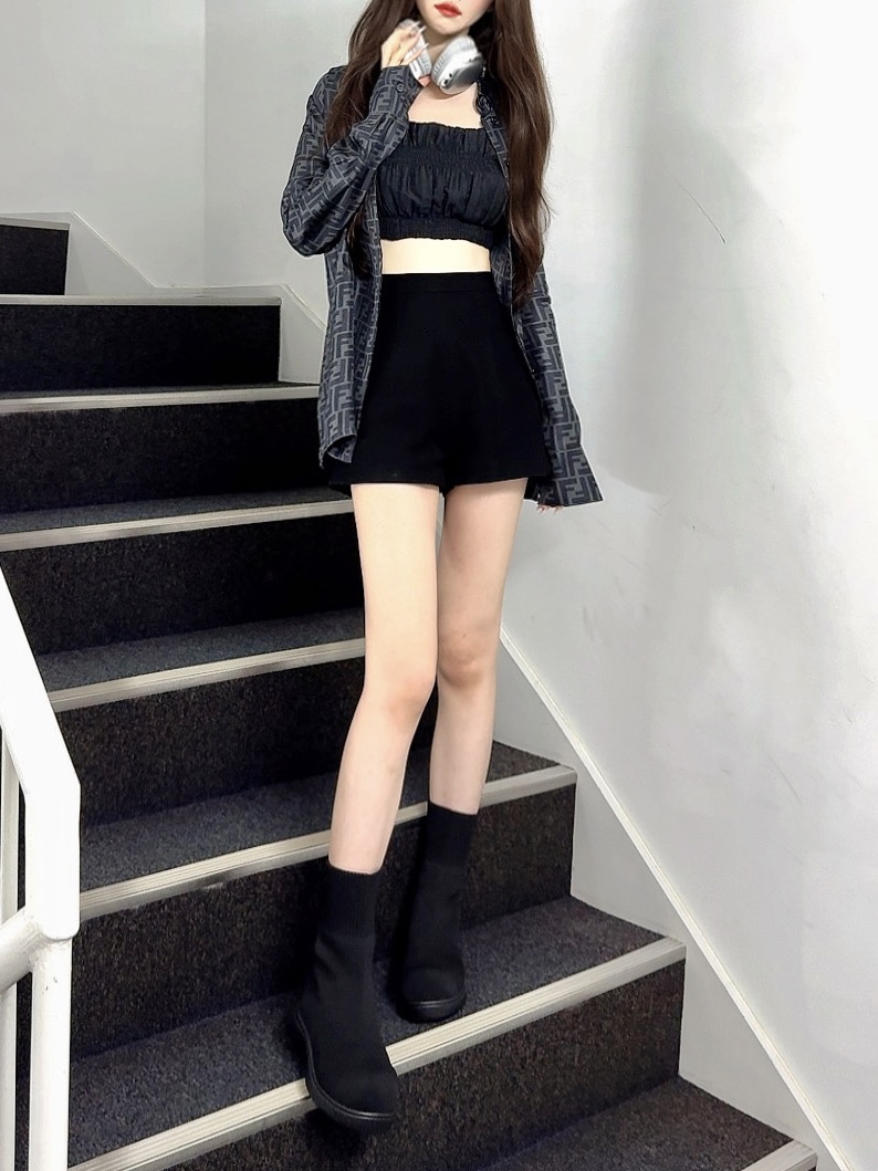 ニットブーツ ブラック | Racbaki