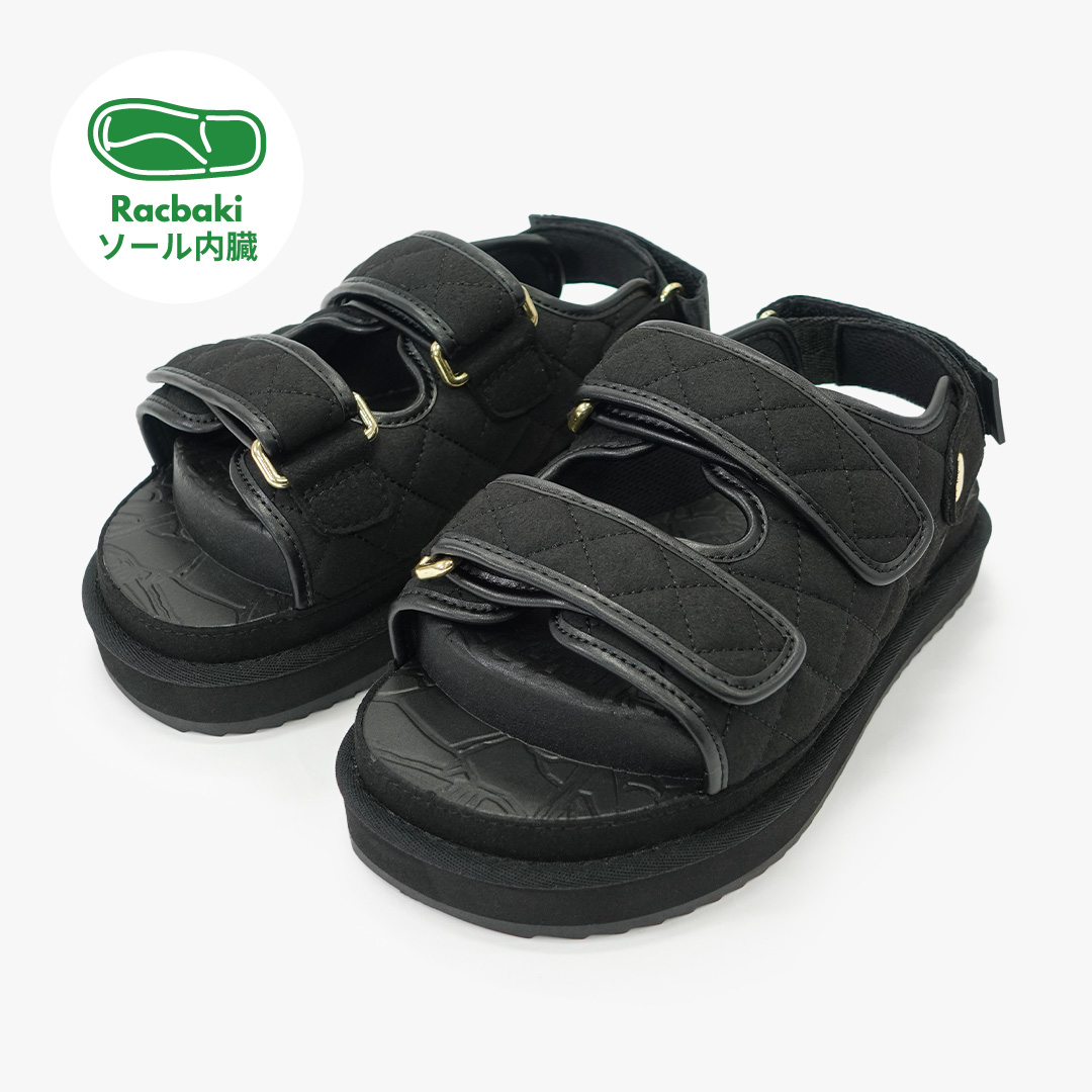 Racbaki 矯正サンダル ブラックM(23〜24cm) イージーサンダル ブラック | Racbaki