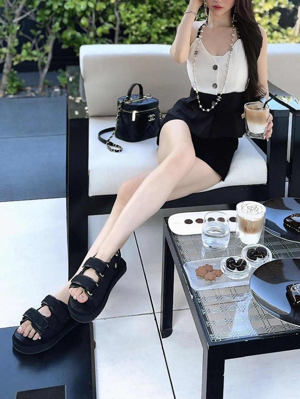 ラクバキ キルティング sサイズ 美品ラクバキ❤︎フットベットサンダルキルティング Sサイズ