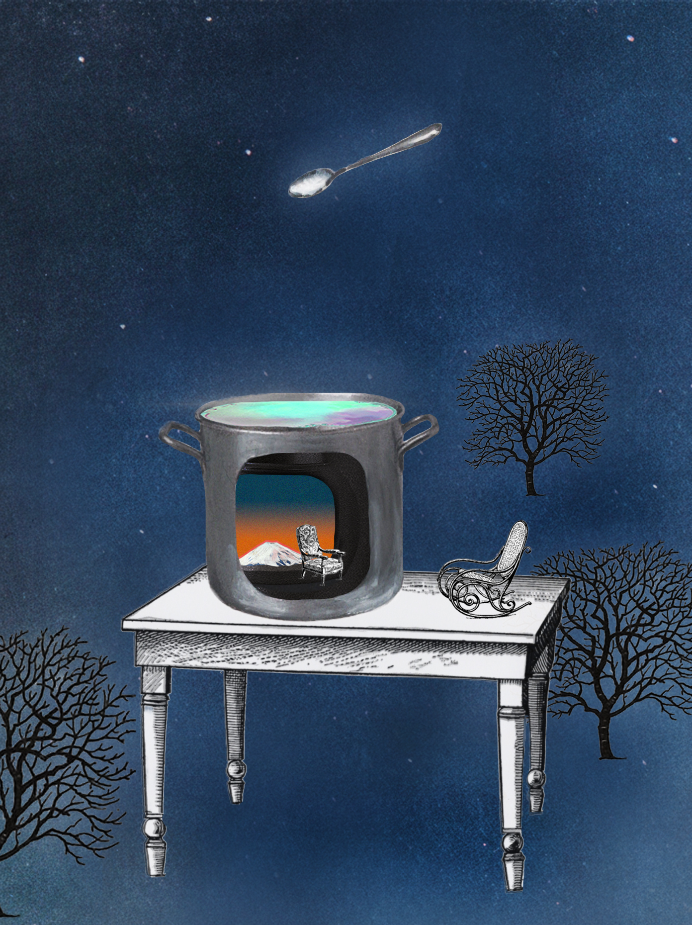 鍋の中にある空