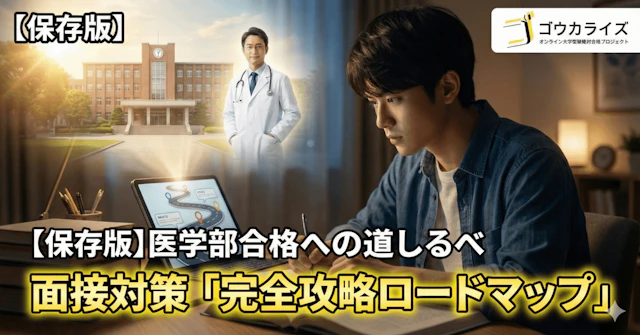 【保存版】医学部面接対策のすべて。合格へ導く「完全攻略ロードマップ」【全記事まとめ】に関する大学受験ブログ記事のサムネイル画像