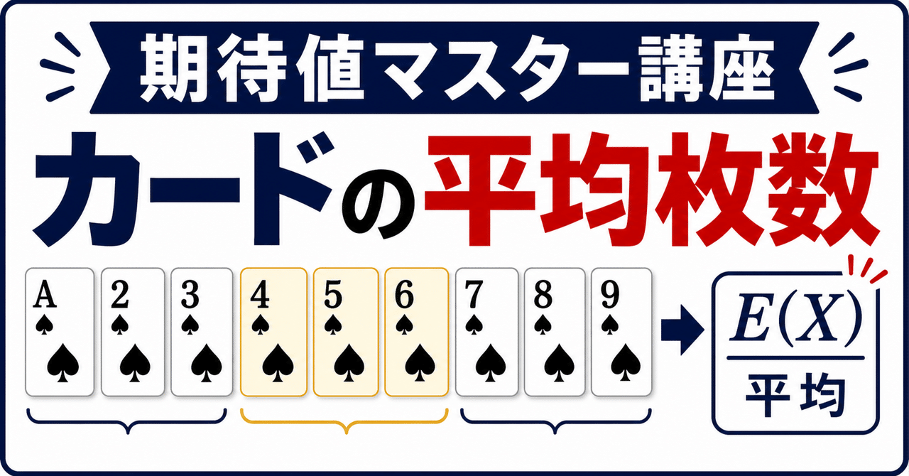 【期待値マスター講座12】線形性の活用 「ランダムに並べた1~nまでのカードの、1とnの間にあるカードの枚数は?」に関する大学受験ブログ記事のサムネイル画像