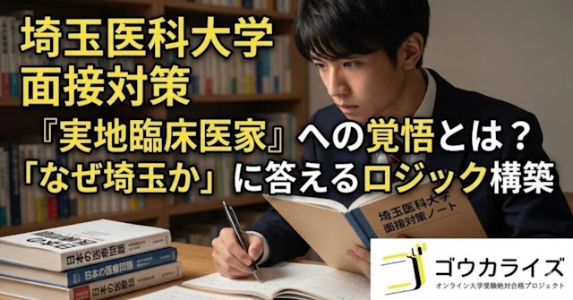 埼玉医科大学 面接対策：「なぜ埼玉か」という踏み絵と「実地臨床医家」への覚悟に関する大学受験ブログ記事のサムネイル画像