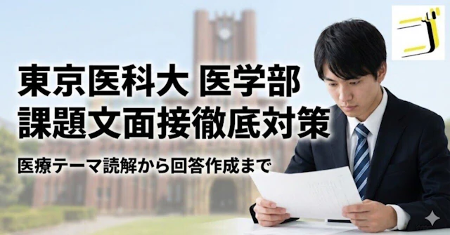 【東京医科大 医学部】課題文対策—医療テーマの読解から回答作成までに関する大学受験ブログ記事のサムネイル画像