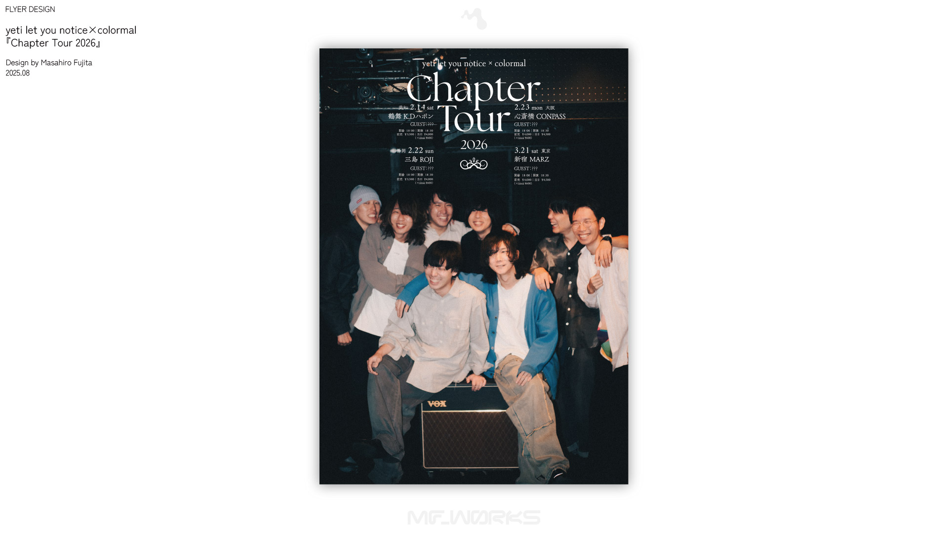 yeti let you notice×colormal pre. 『Chapter Tour 2026』