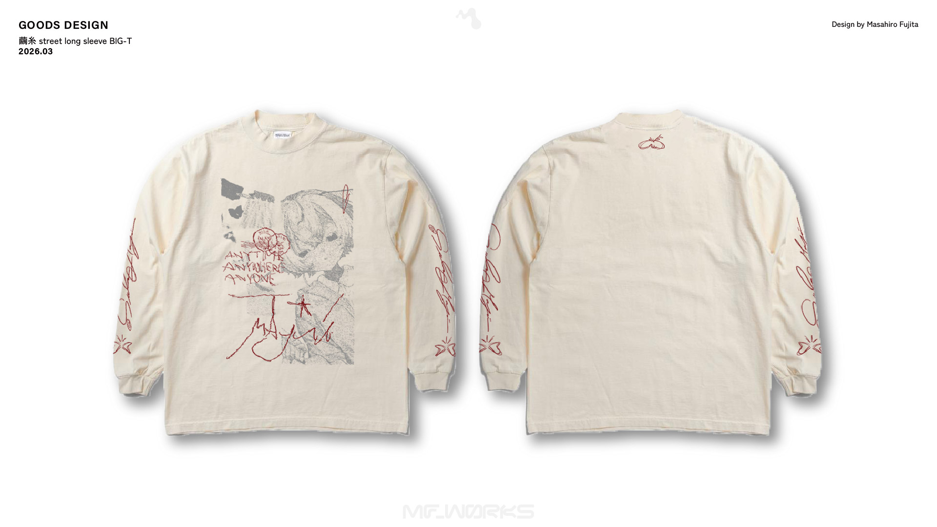 繭糸 street long sleeve BIG-T