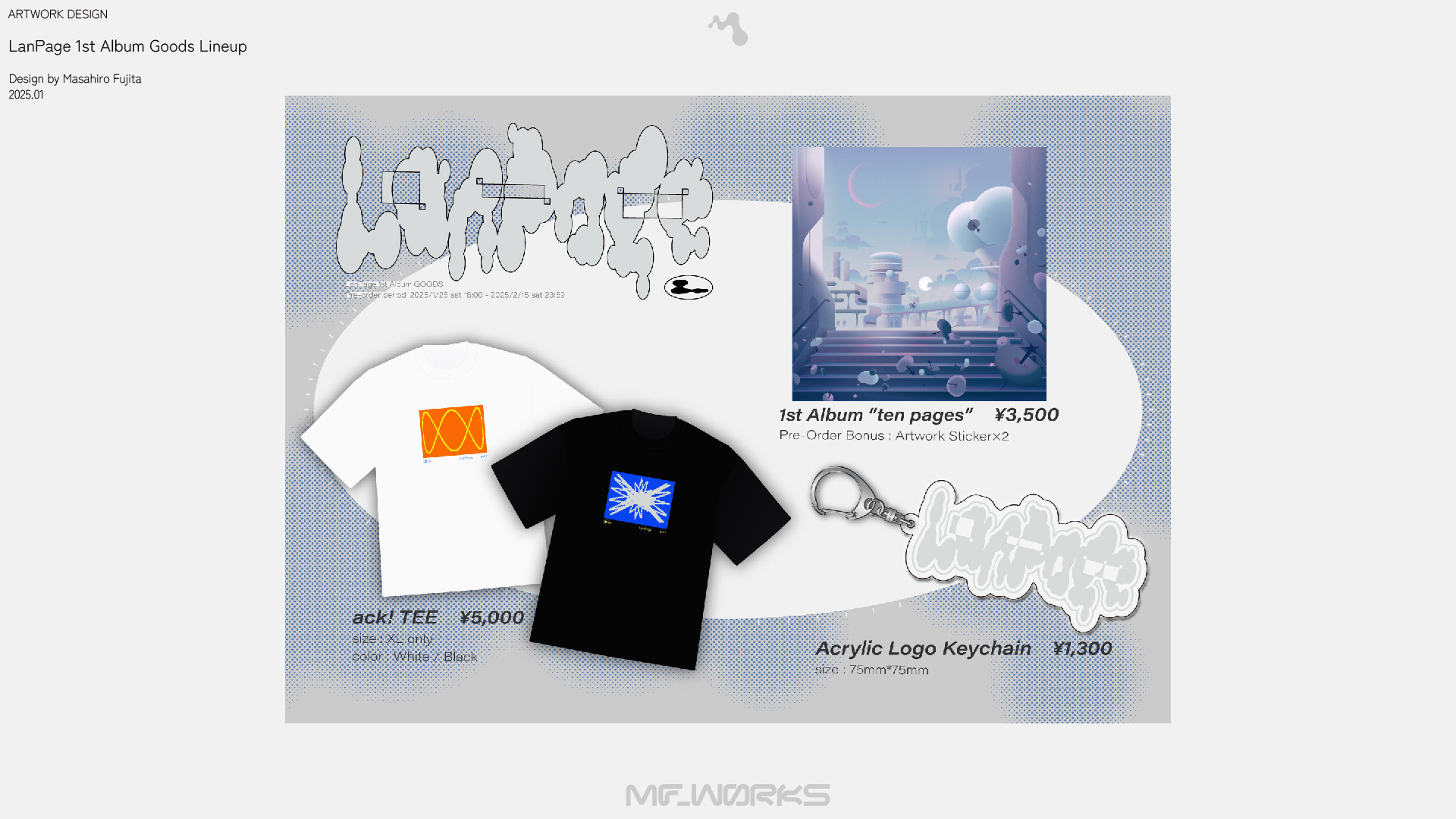 LanPage 1st Album GOODS Lineup