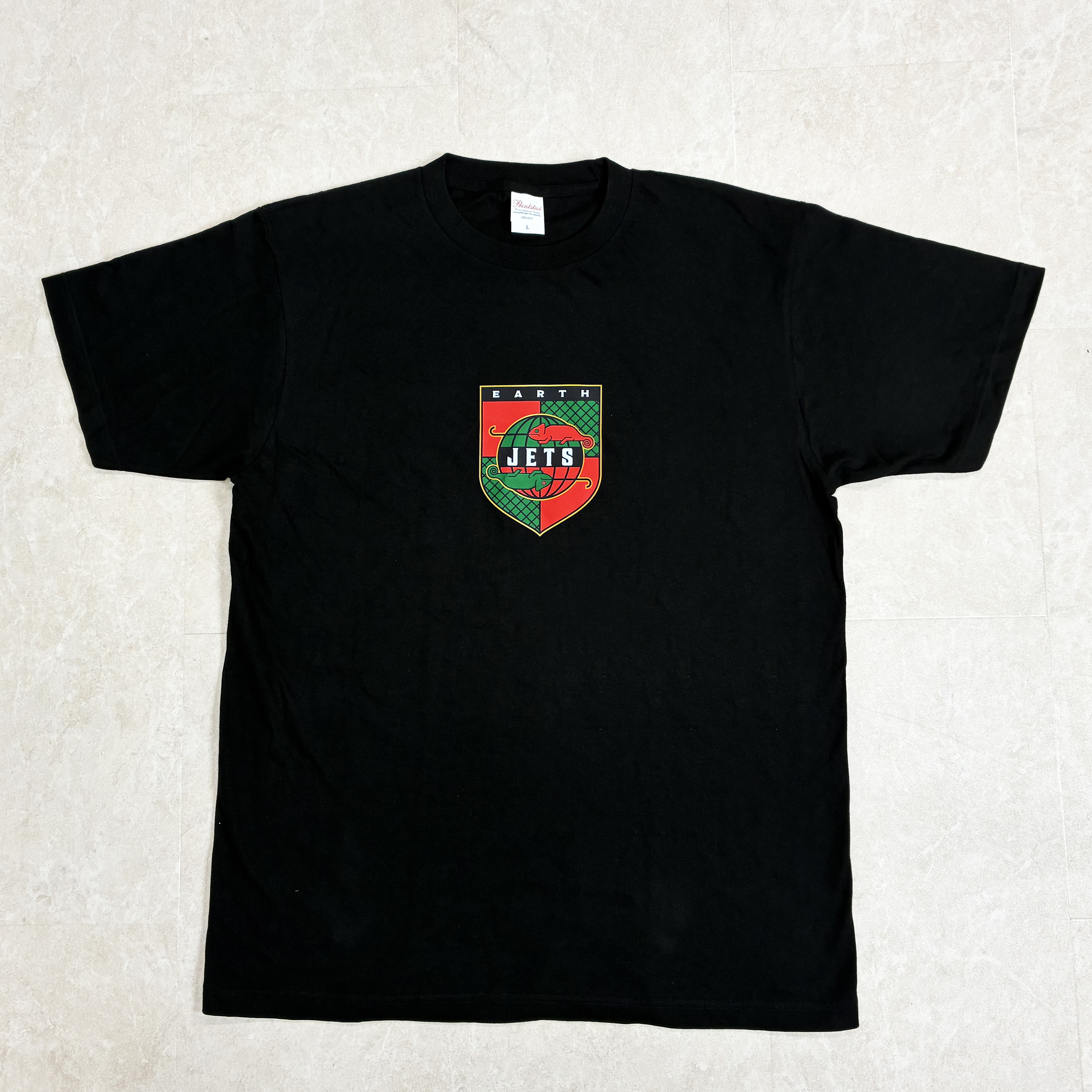 エンブレムTシャツ（ブラック）フリーサイズの商品写真