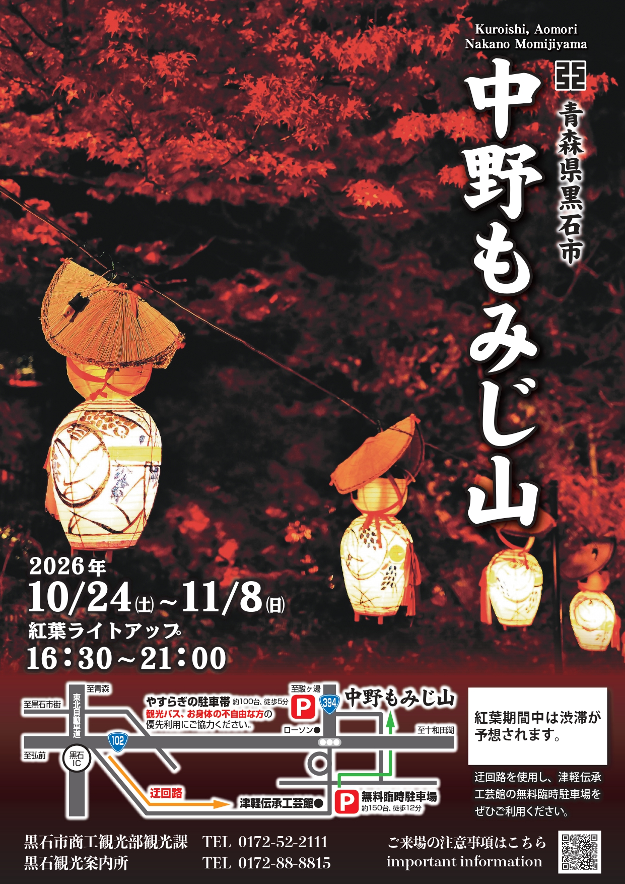 中野もみじ山 ライトアップ