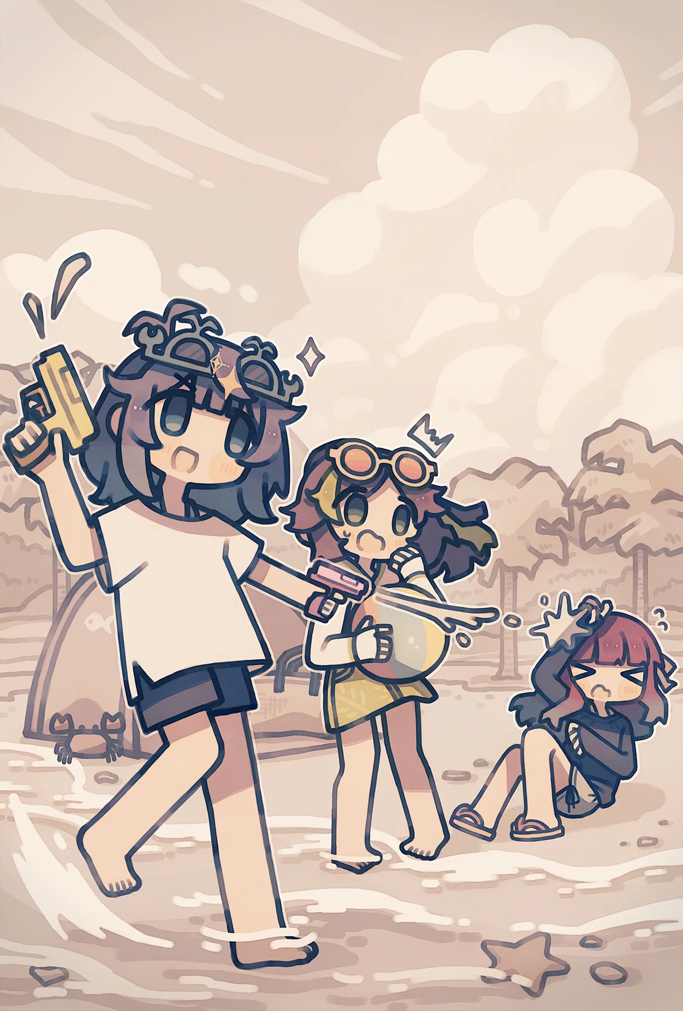 2025年7-8月カレンダーイラスト