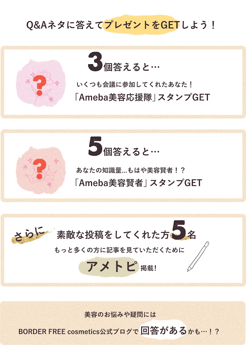 Q&Aネタに答えてプレゼントをGETしよう!