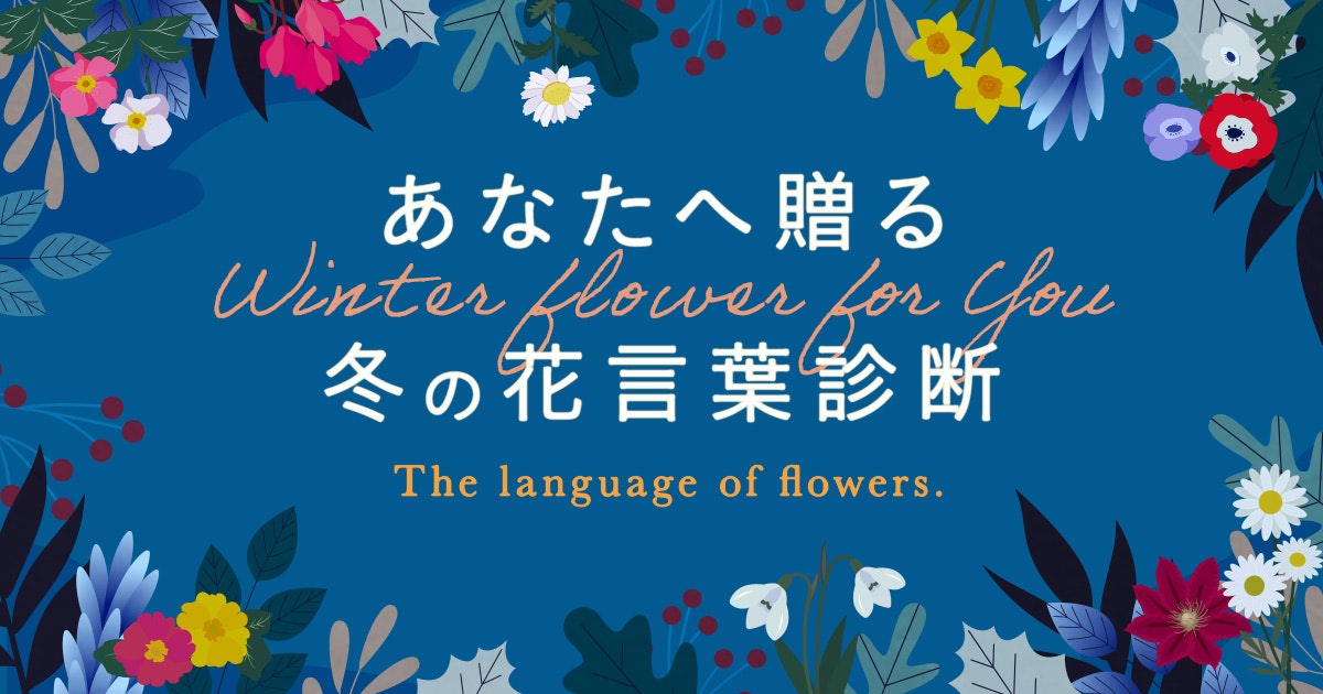 冬の花言葉診断 冬の花言葉診断