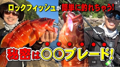 【ロックフィッシュが簡単に釣れちゃう！　秘密は○○ブレード！】