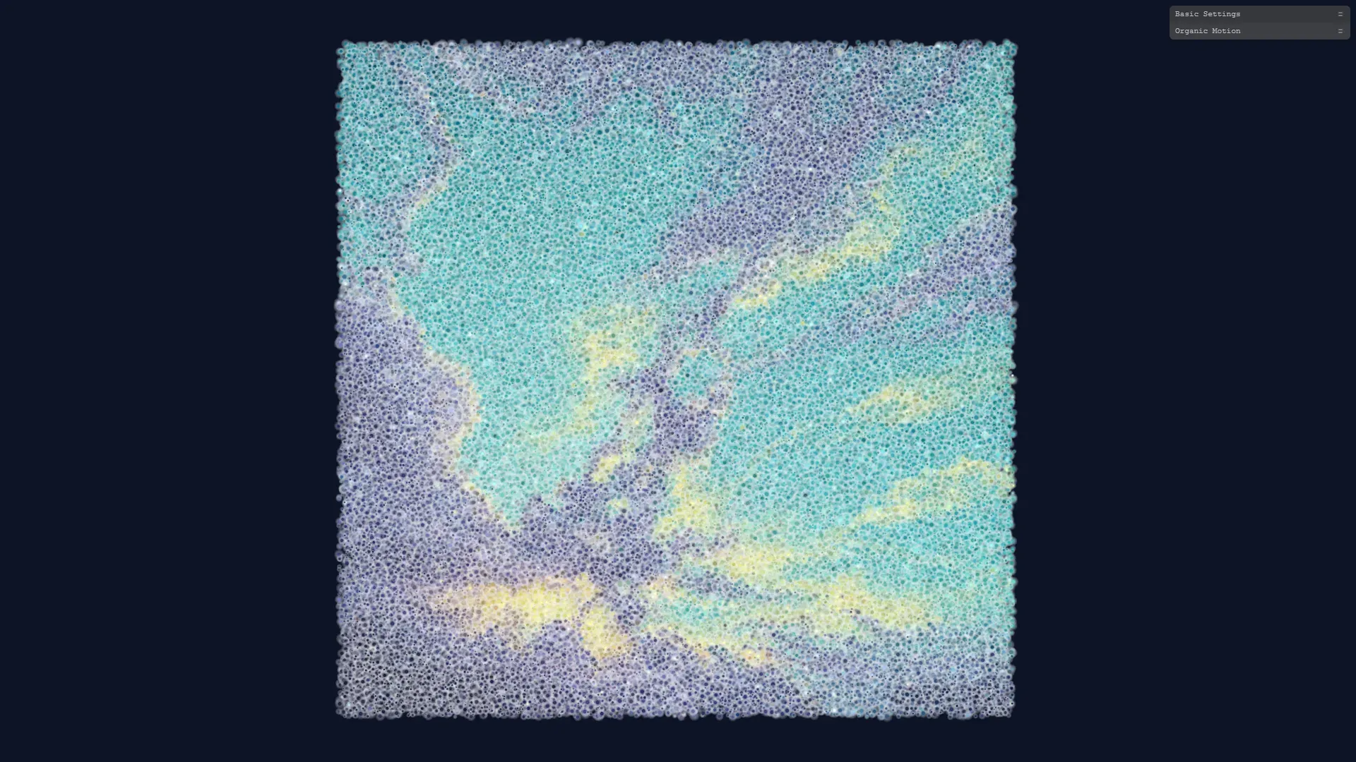 swarm transition - Creative Coding experiment