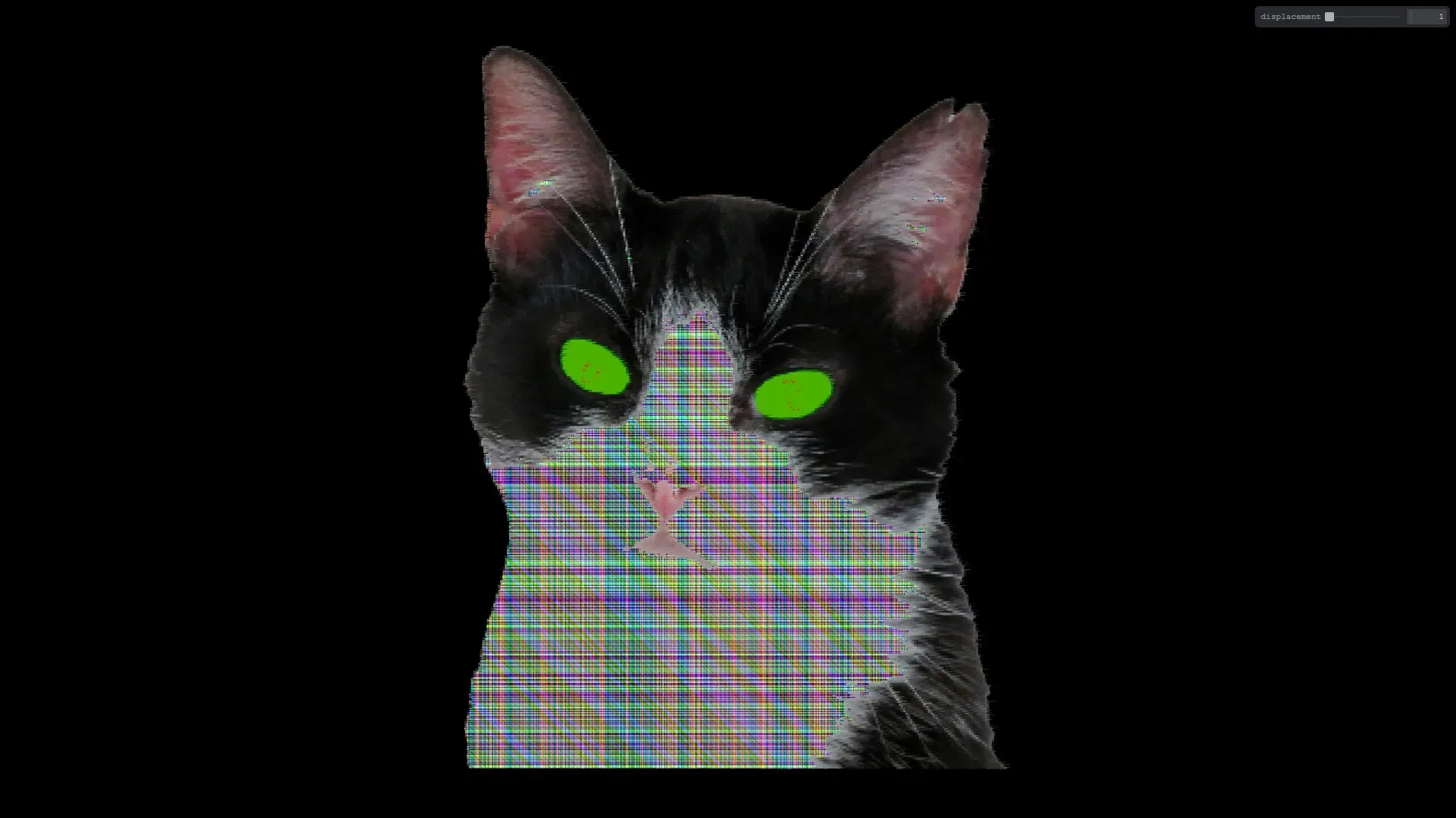psychedelic cat - Creative Coding experiment