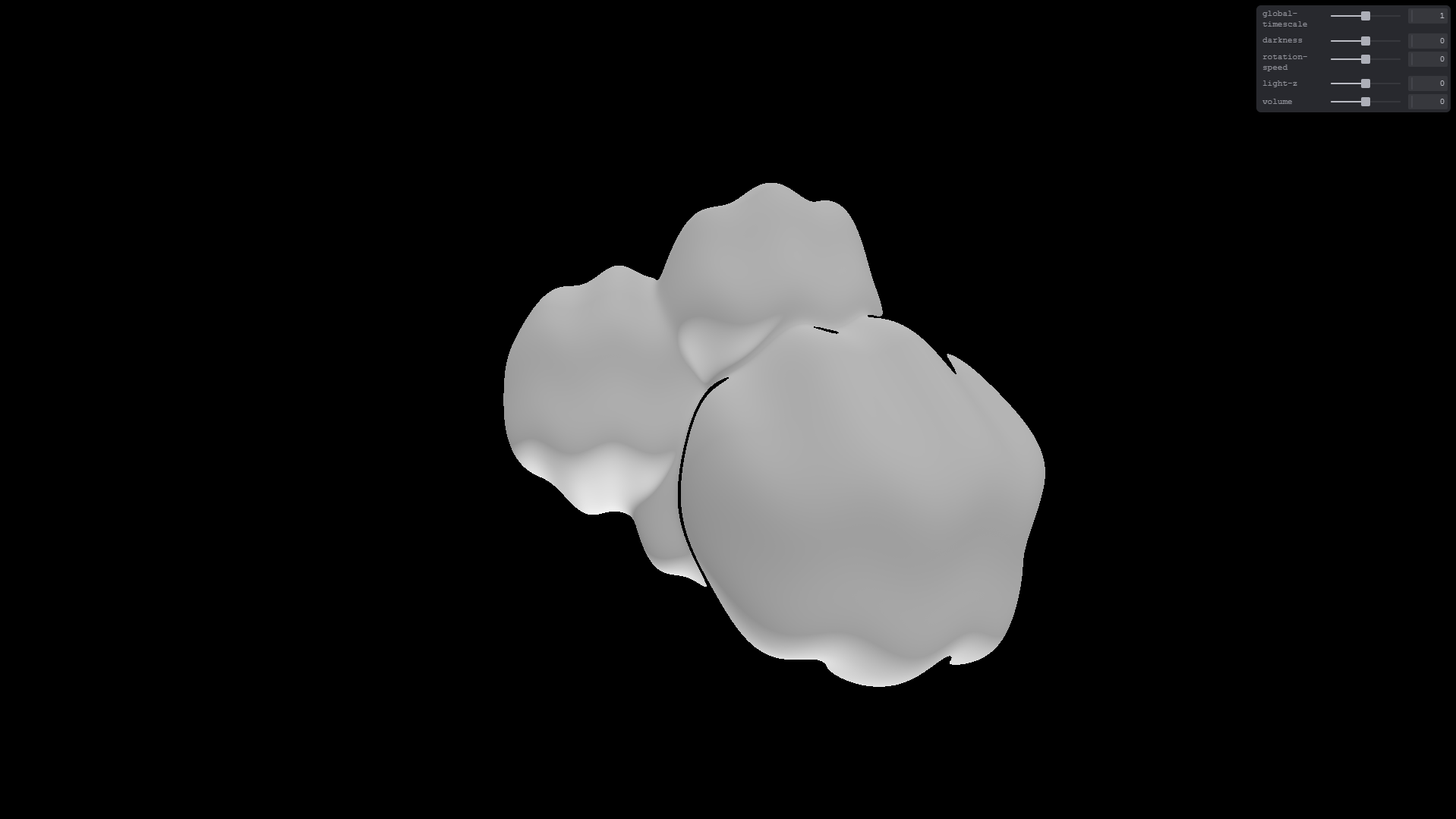 morphing cloud - Creative Coding experiment