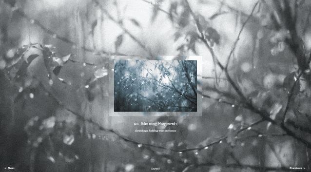  The background turns monochrome and brightens in a flashback-like transition