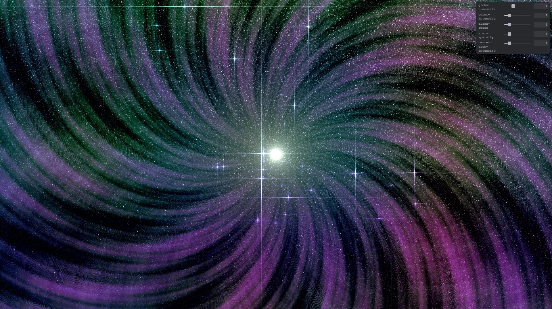 galactic vortex - Creative Coding experiment