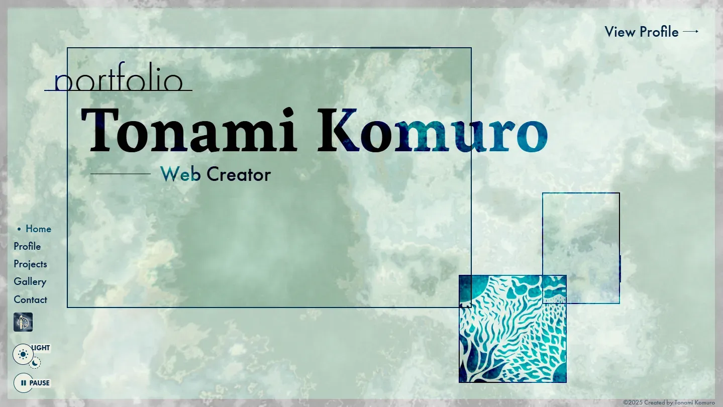 my portfolio ver.1 project eyecatch