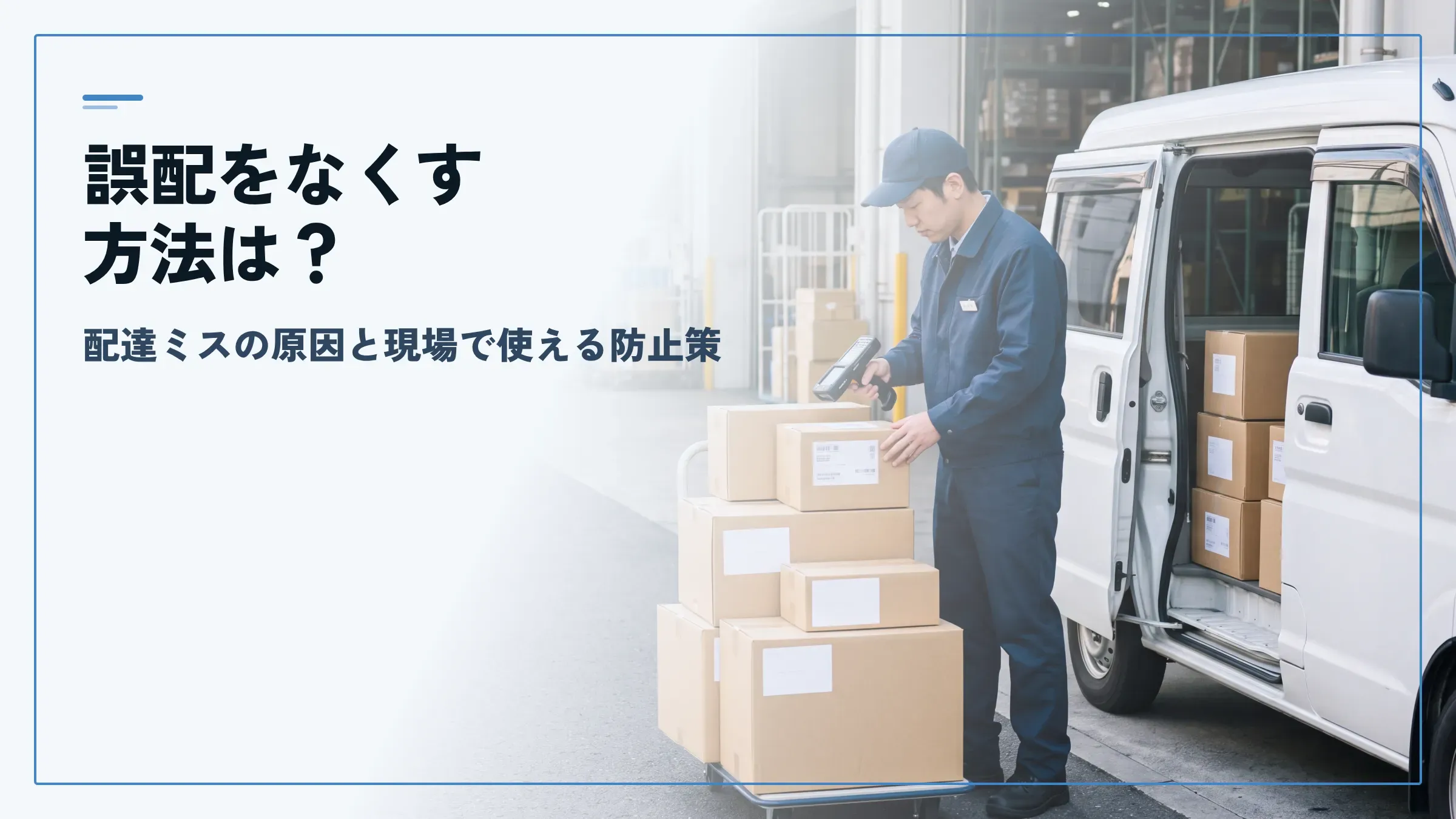 誤配をなくす方法はある？主な原因と配達ミスを防止する実践対策