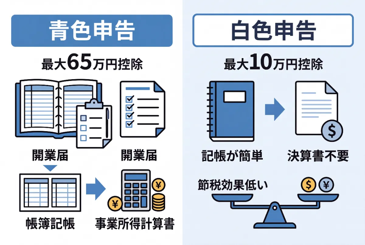 青色申告と白色申告の違い