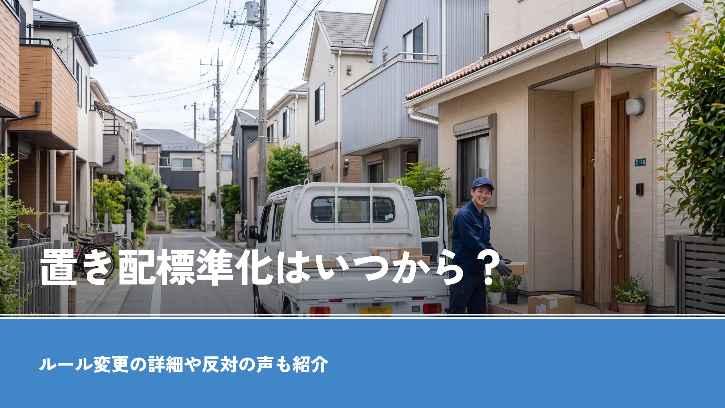 置き配標準化はいつから？ルール変更の詳細や反対の声も紹介