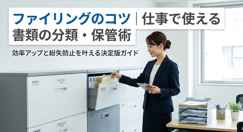 ファイリングのコツ｜仕事で使える書類の分類・整理・保管術