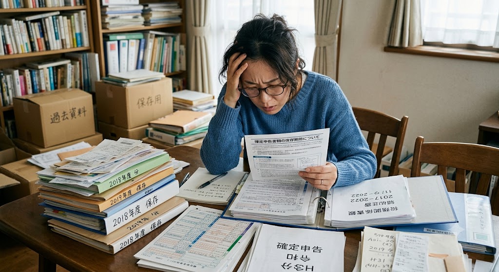 確定申告書類の保存期間は何年?個人事業主の領収書や帳簿別に解説