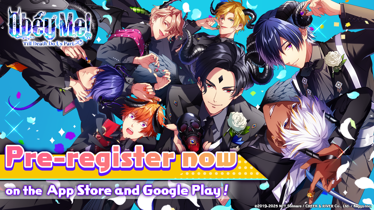Pre-registration for Obey Me! Till Death Do Us Part is now open! Join the campaign and earn luxurious in-game rewards!