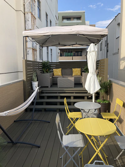 屋上テラス席