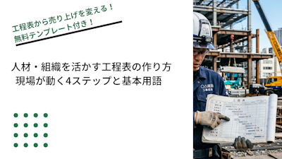 人材・組織を活かす工程表の作り方｜現場が動く4ステップと基本用語