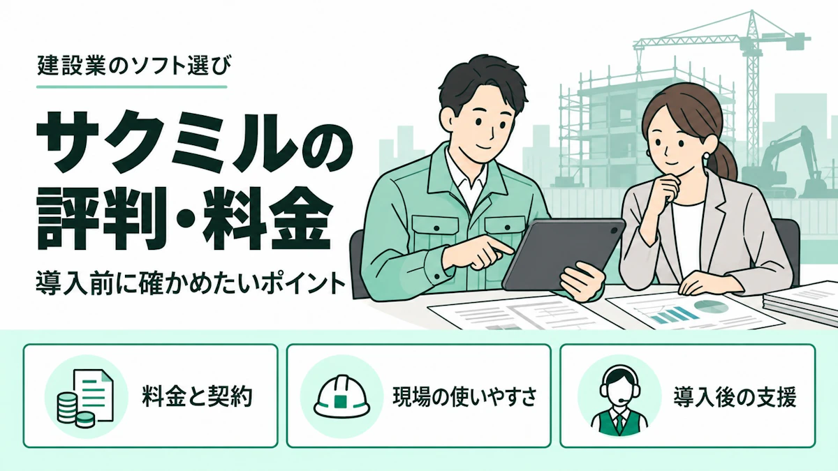 サクミルの評判・口コミは？料金・機能とクラフトバンクオフィスとの違い