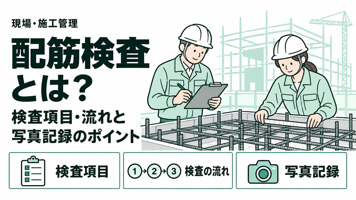 配筋検査とは？検査項目・流れと写真記録のポイントを解説