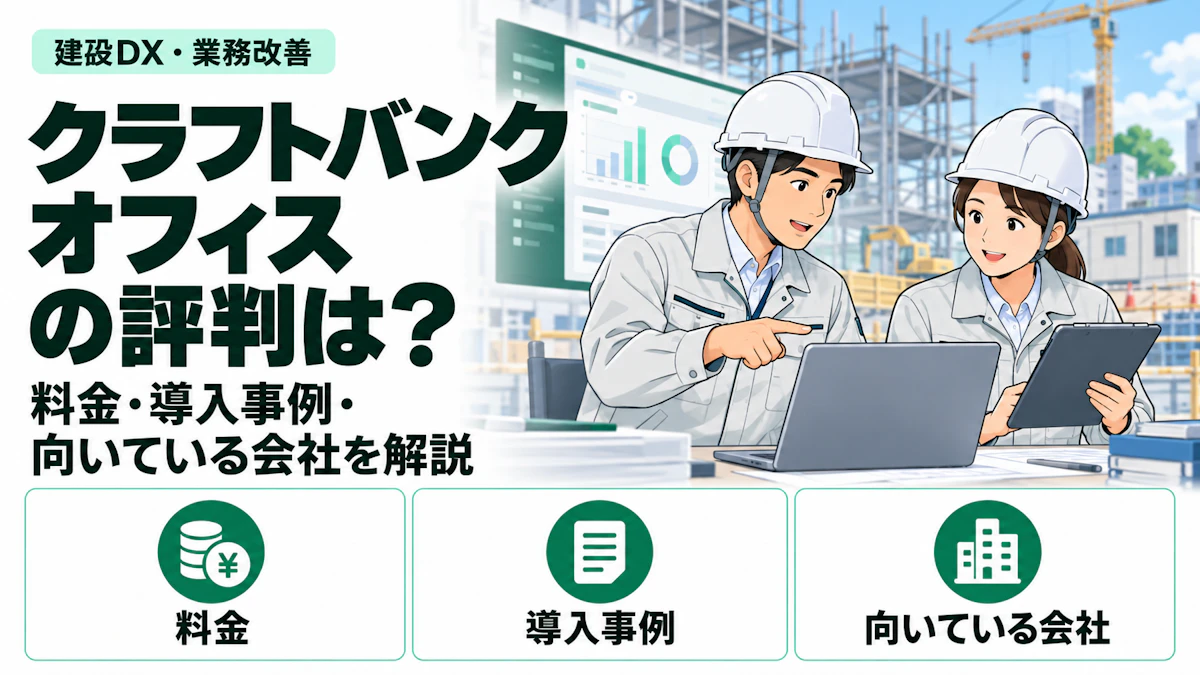 クラフトバンクオフィスの評判・口コミは？料金・導入事例・向いている会社を解説
