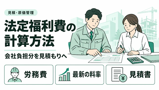 法定福利費の計算方法｜建設業の見積書に使える2026年度の料率・計算例