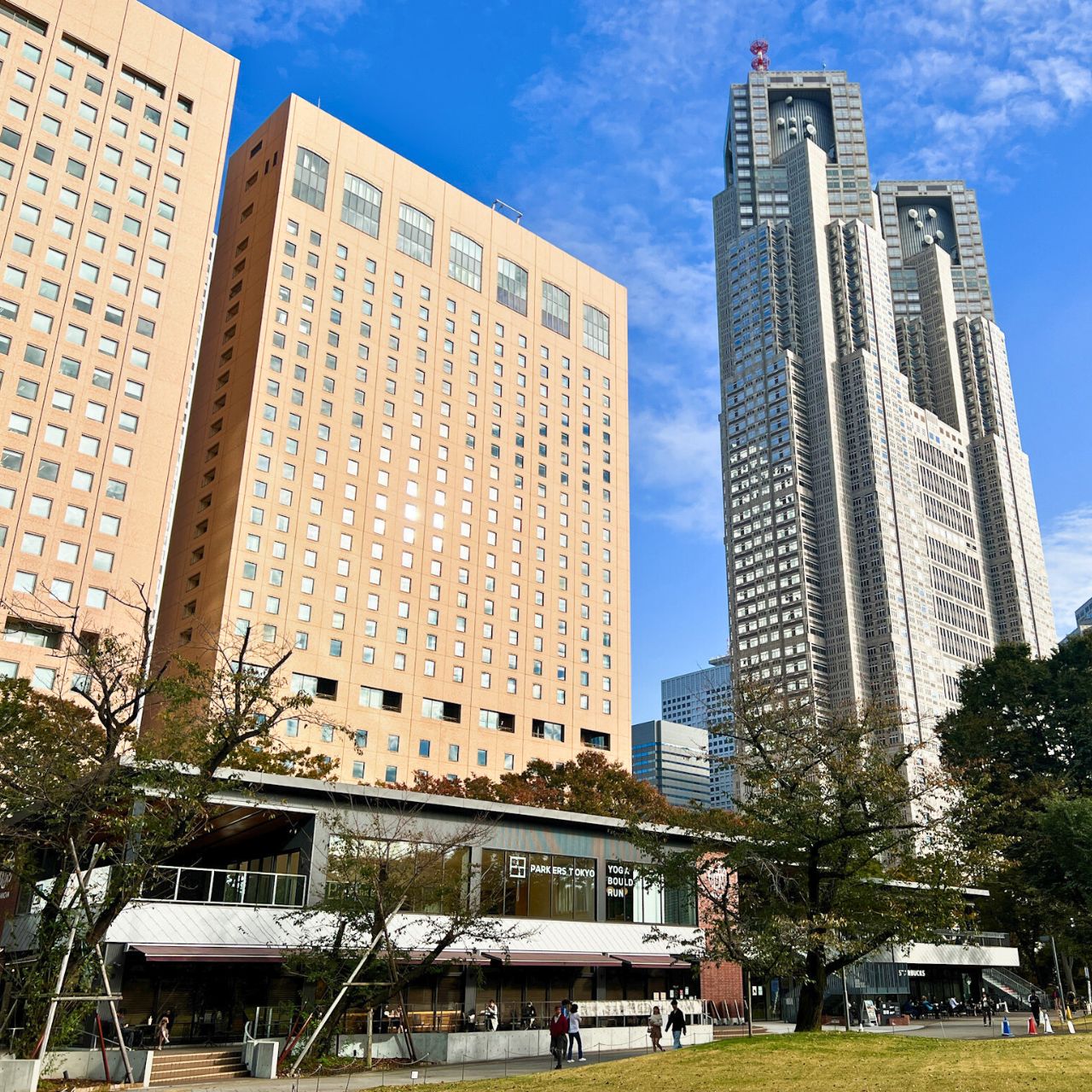 「SYUKUNOVA」から新宿都庁を激写!都会のど真ん中のオアシス
