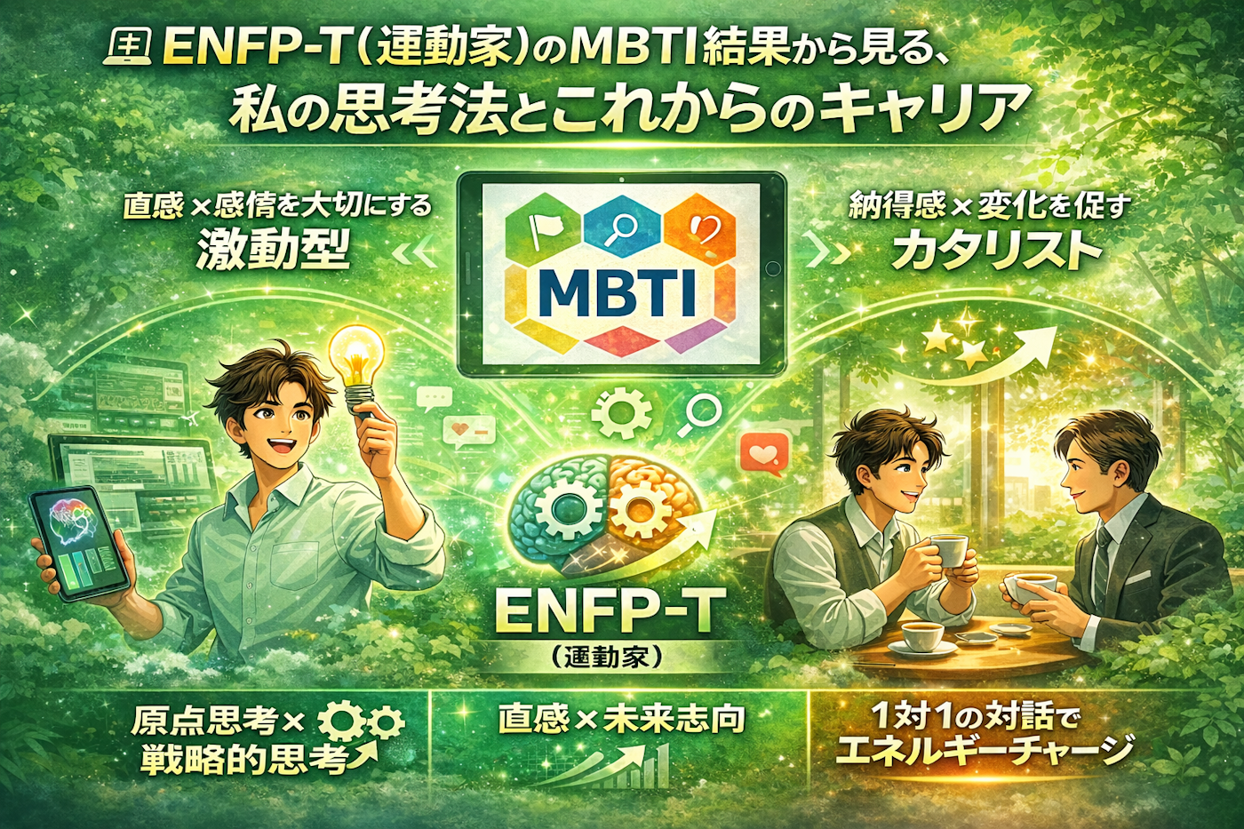 💻 ENFP-T（運動家）のMBTI結果から見る、私の思考法とこれからのキャリア
