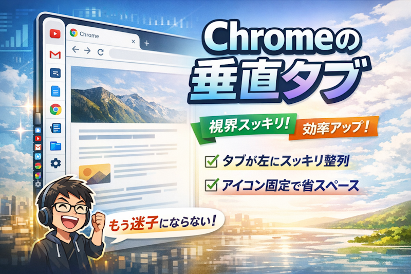 ついに実装完了！Chromeでも垂直タブを使ってみよう
