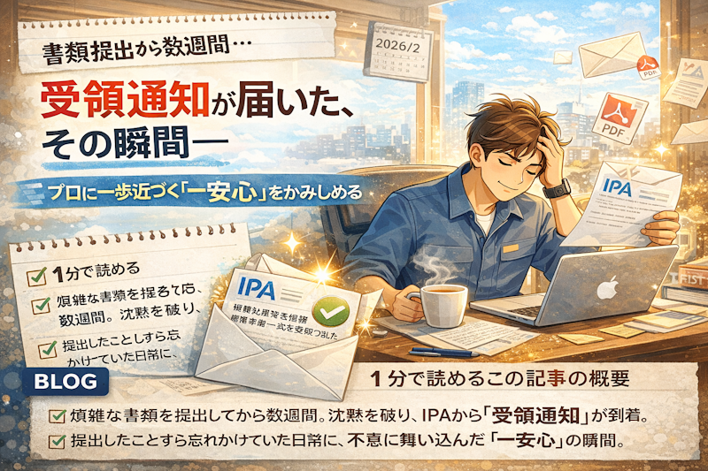 📩 忘れた頃に届いた「受理メール」。登録セキスペへの道、静かに一歩前進