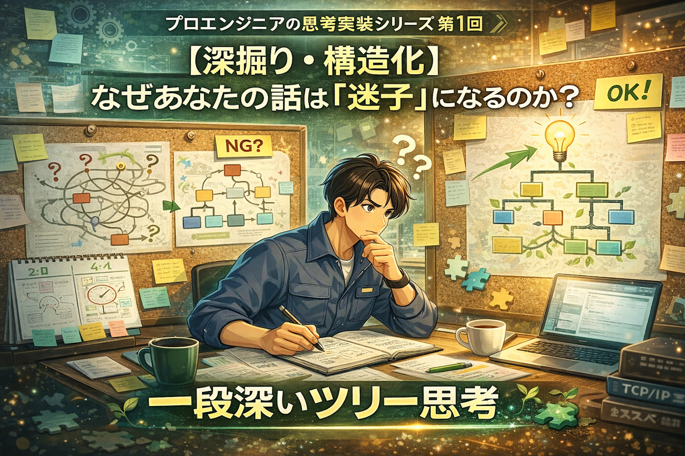 💻 【深掘り・構造化】なぜあなたの話は「迷子」になるのか？一段深いツリー思考