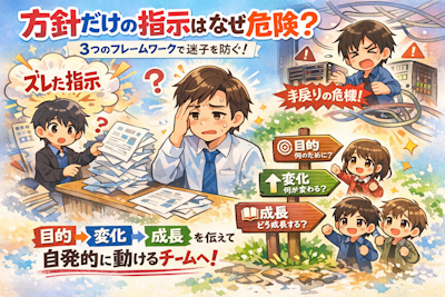 プロジェクトの無駄な時間をなくす指示の出し方：メンバー自ら動く「目的伝達」の3フレームワーク