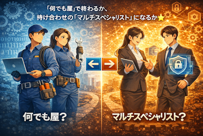 「何でも屋」で終わるか、掛け合わせの「マルチスペシャリスト」になるか。