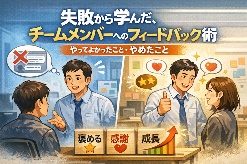 失敗から学んだ、チームメンバーへのフィードバック術（やってよかったこと・やめたこと）