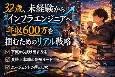 🎧 第2夜：【32歳未経験】インフラエンジニアで年収600万は現実的か？「下流工程の沼」を脱出するキャリア戦略