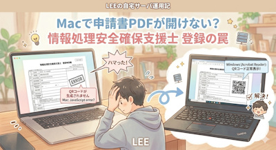 【Macユーザー必見】情報処理安全確保支援士の登録申請で「QRコードが生成されない」PDFの落とし穴と最短解決策