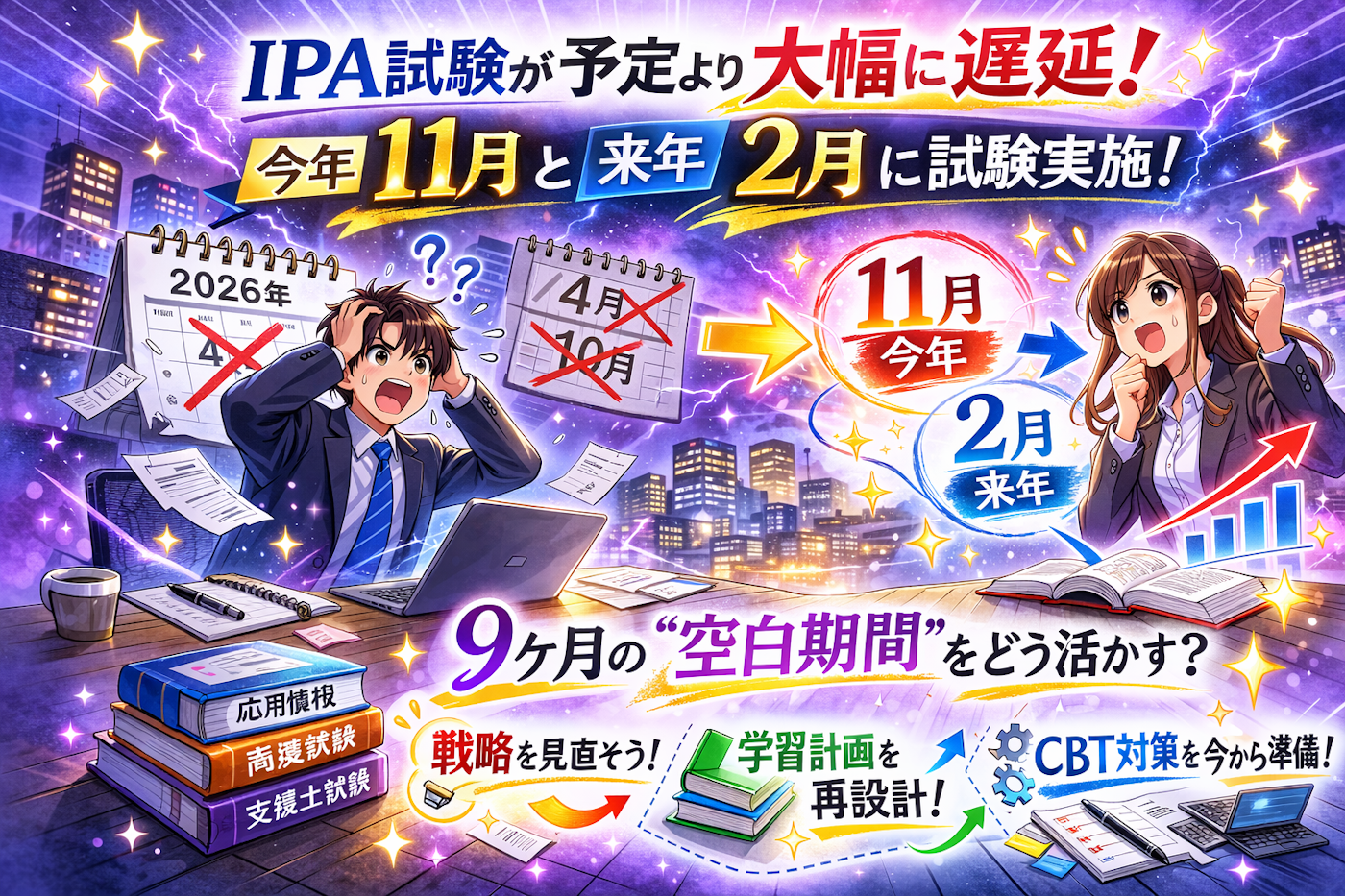 【2026年激変】IPA試験がCBT化＆スケジュール爆変！4月試験消滅の衝撃をどう乗り越える？🚀