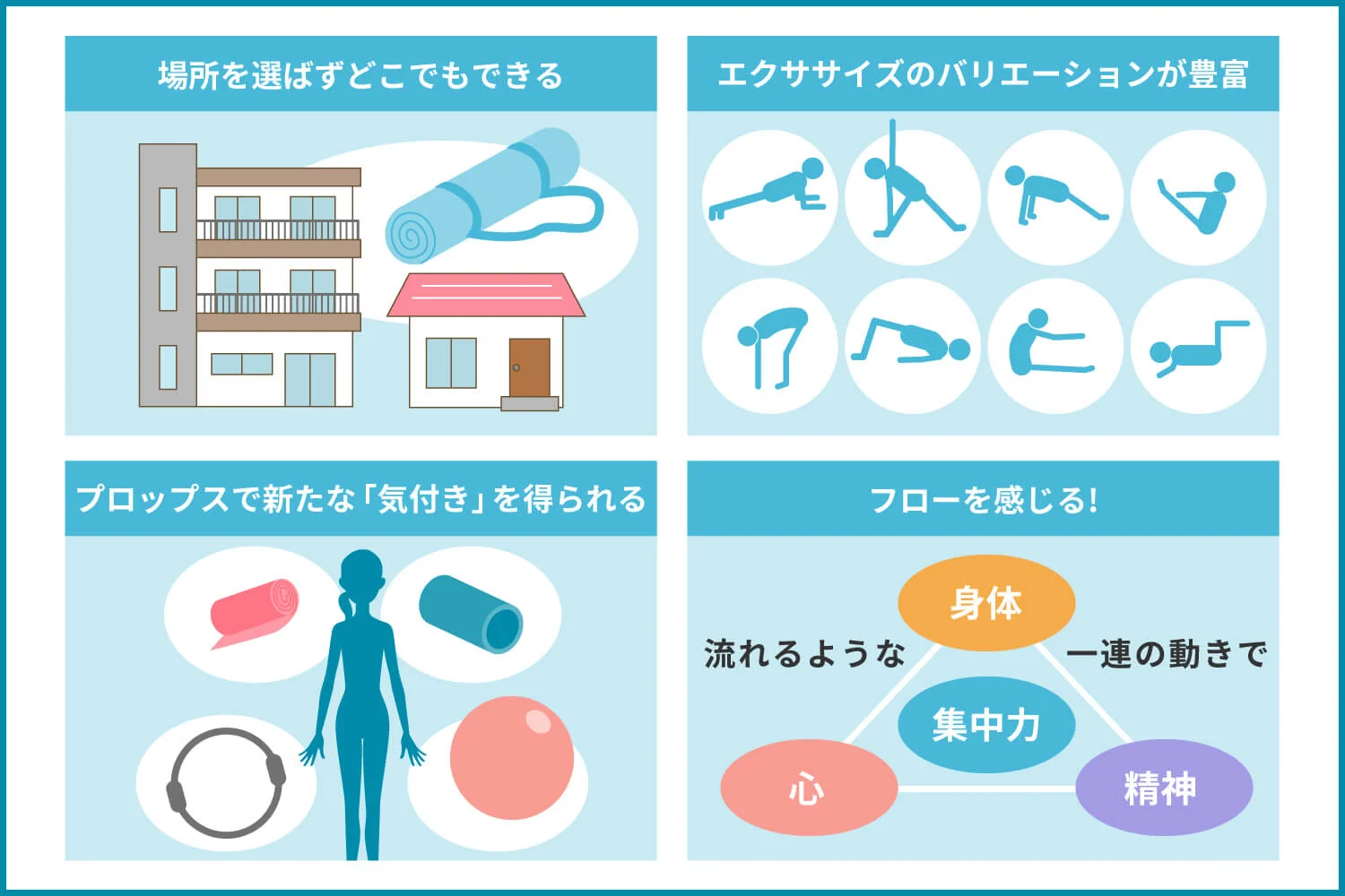 マットピラティスの魅力