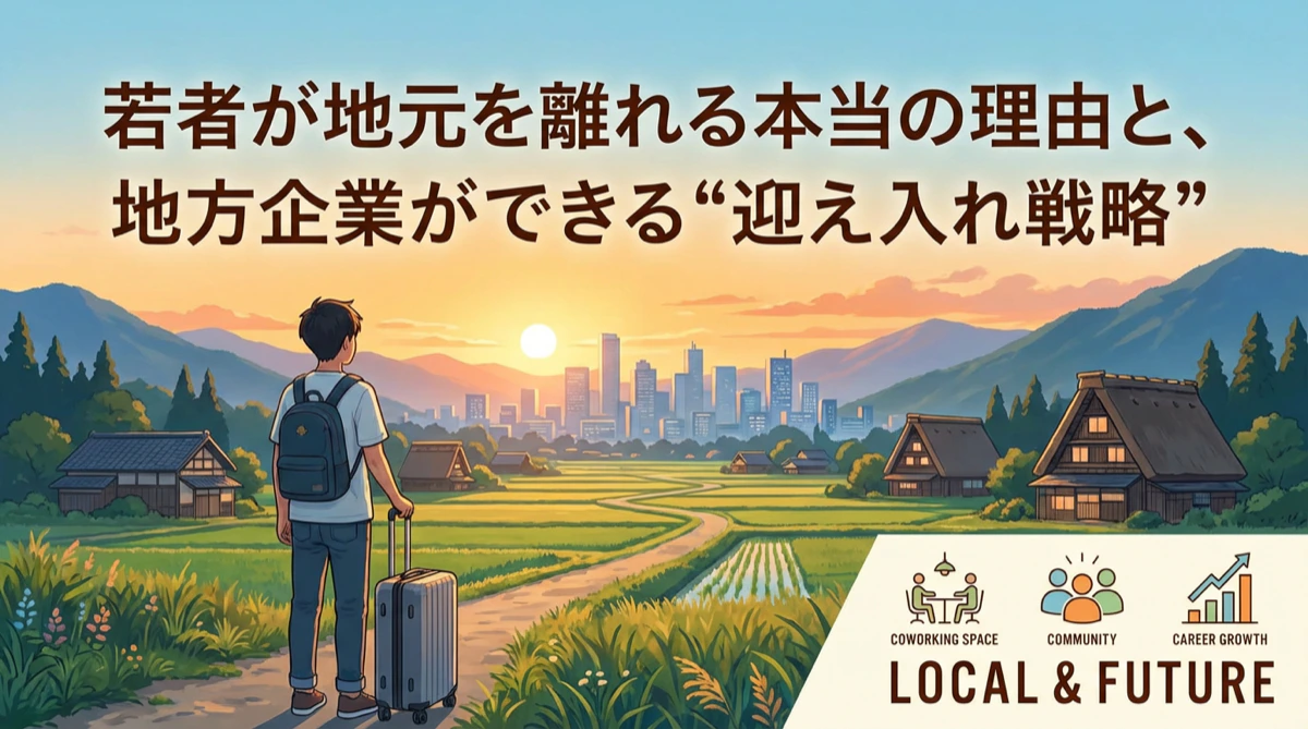 若者が地元を離れる本当の理由と、地方企業ができる“迎え入れ戦略”