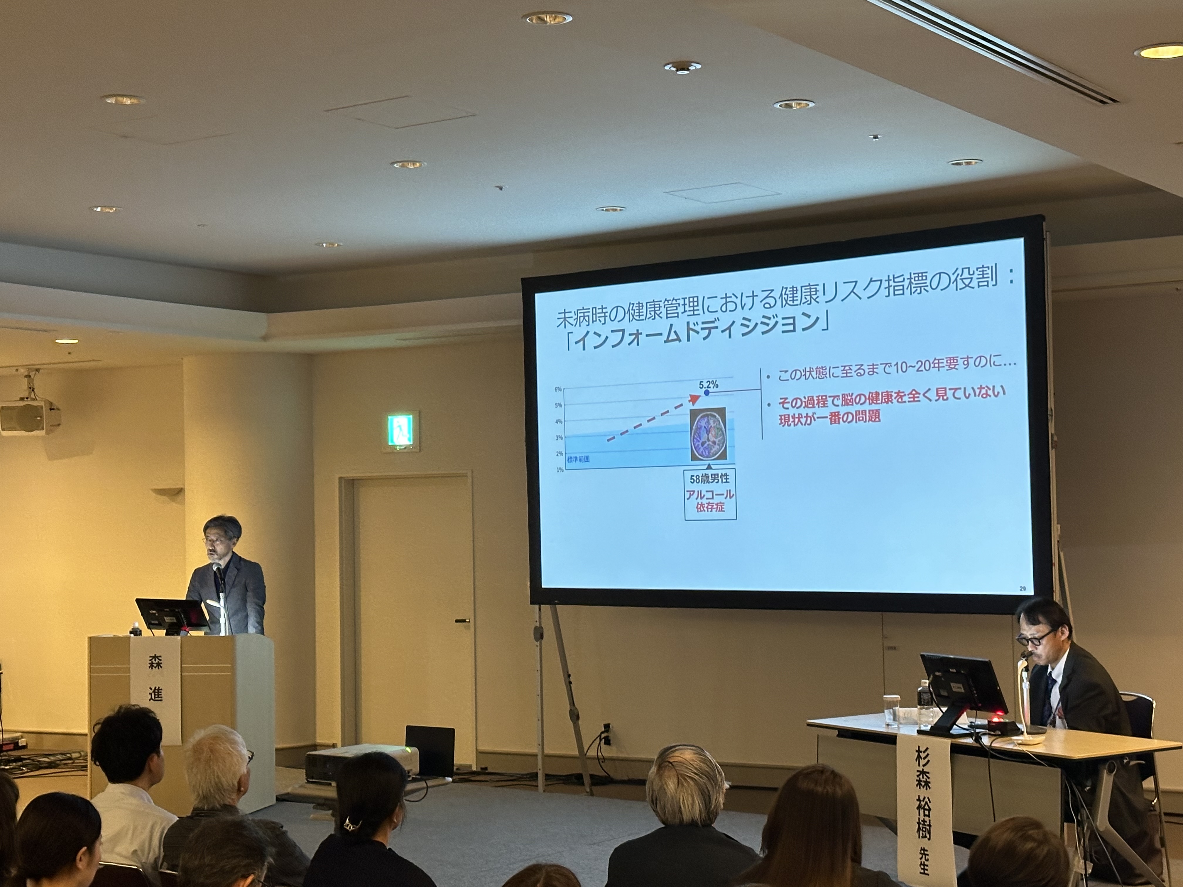 第65回日本人間ドック・予防医療学会学術大会　登壇の様子